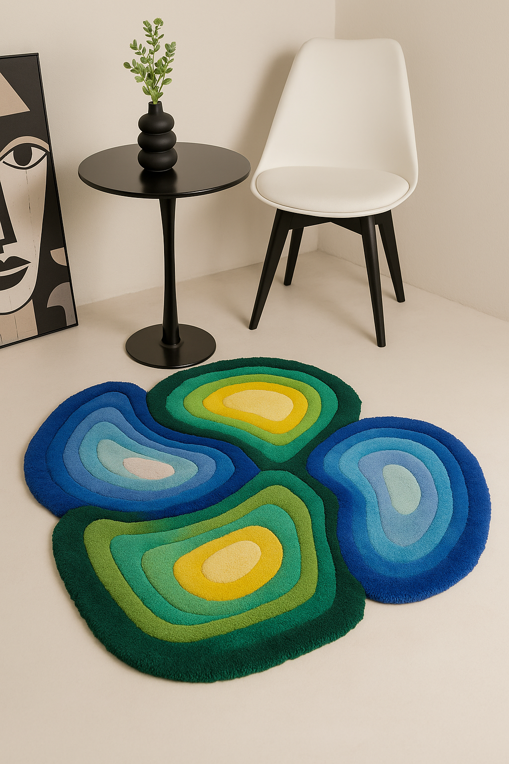 Meadow Bloom Daisy Pattern Rug by Just Rugs