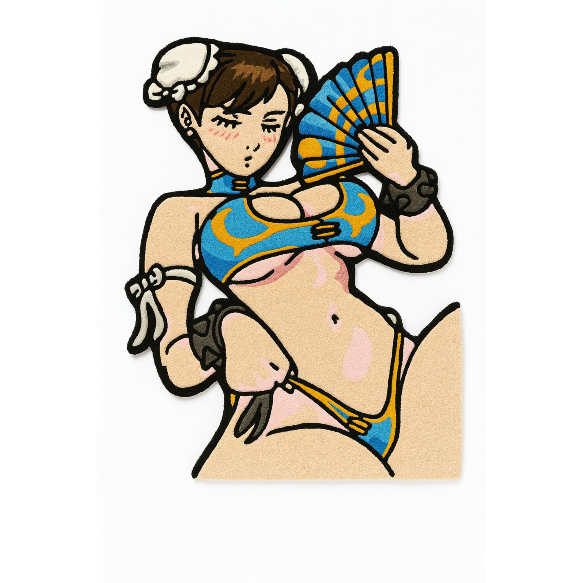 Street Fighter Chun-Li Mai Hand-Tufted Rug