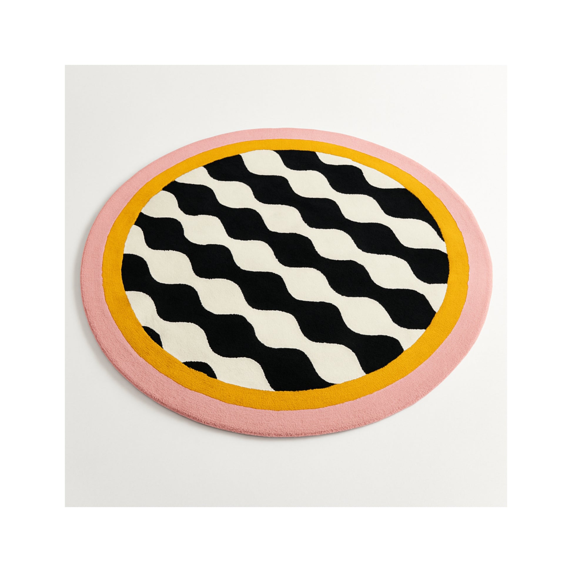 Wavy Circle Pop Ripple edition Rug by Just Rugs