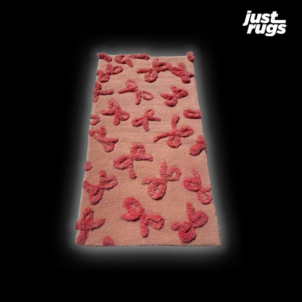 Rosette Ribbons Hand-Tufted 3D Rug