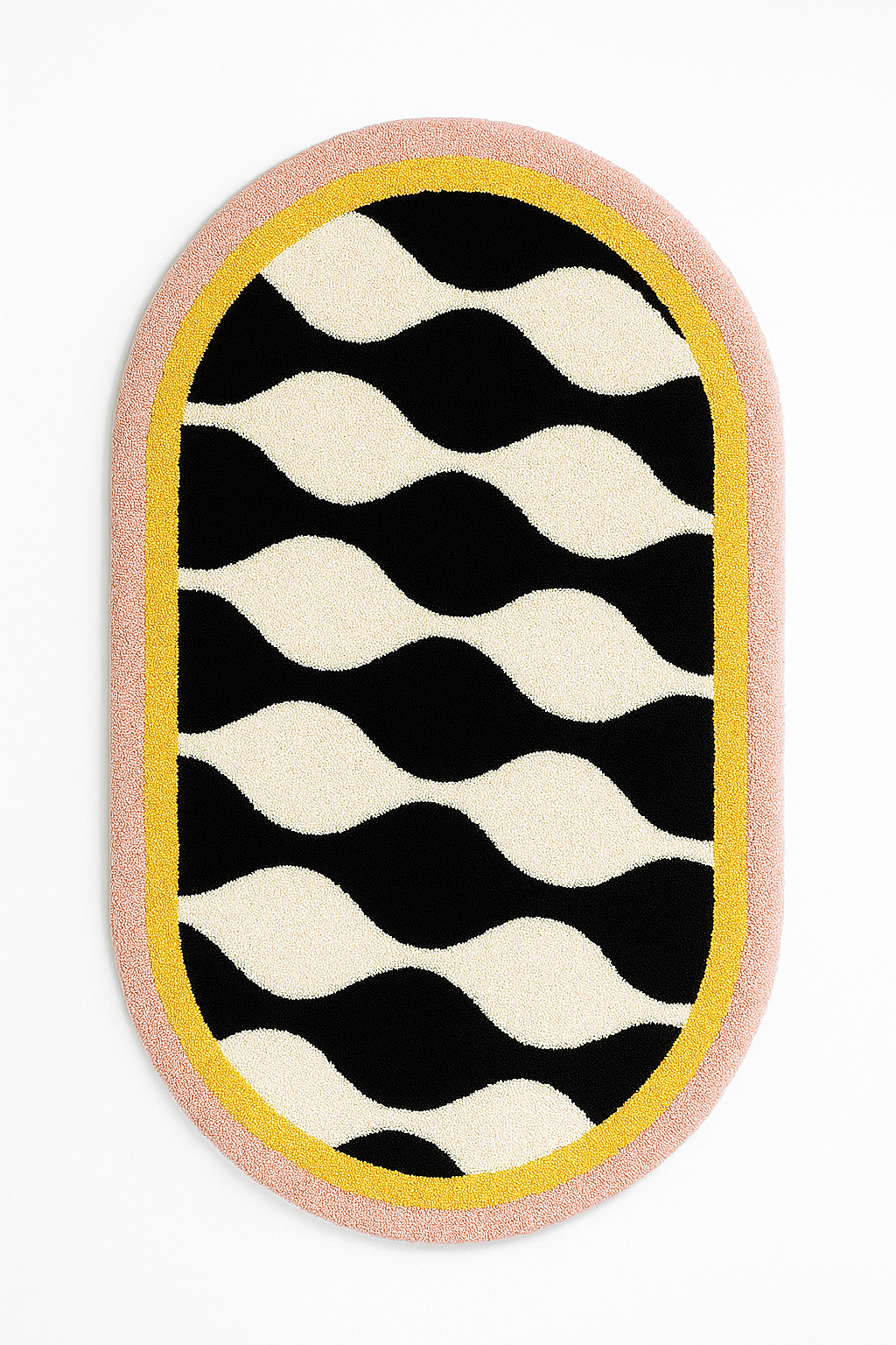 Wavy Oval Pop Ripple edition Rug by Just Rugs