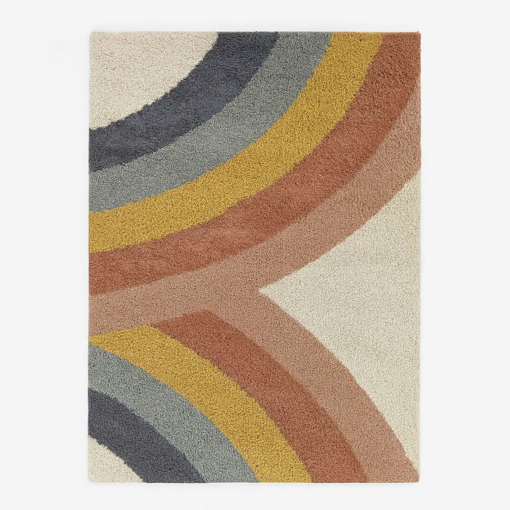 Eva Kids Rainbow Shag Area Rug