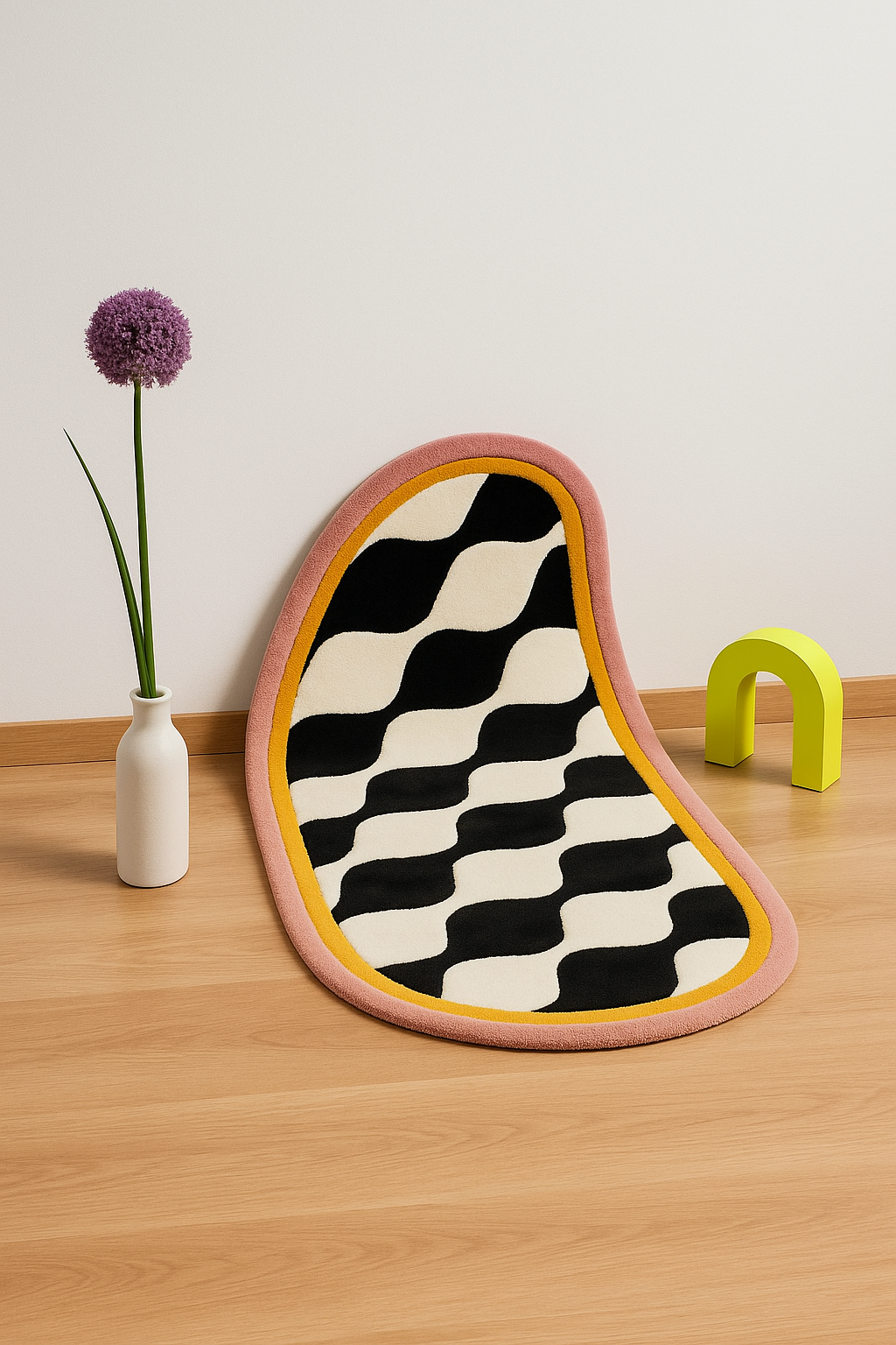 Wavy Oval Pop Ripple edition Rug by Just Rugs