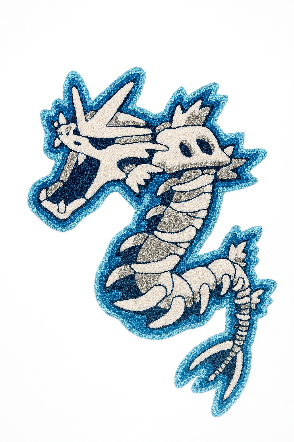 Gyarados Pokémon Hand-Tufted Rug