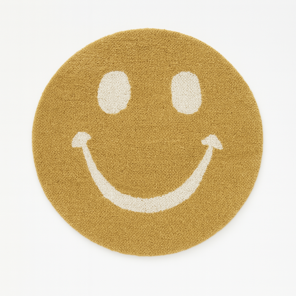 Smiley Kids Smiling Shag Area Rug
