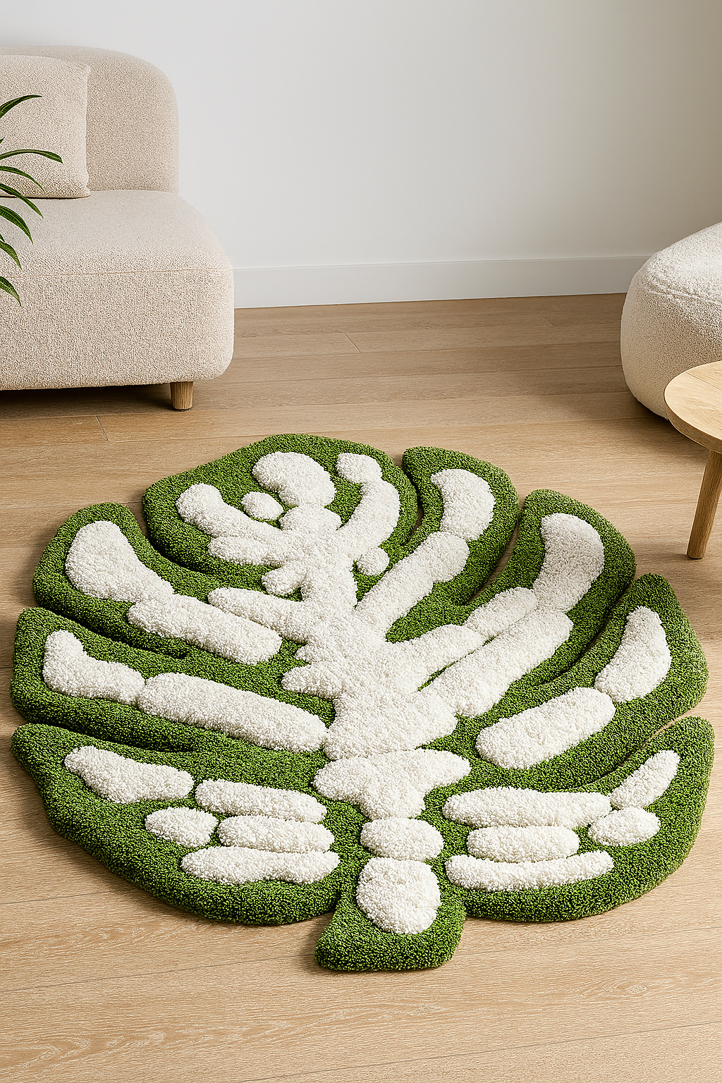 Monstera Leaf 3D Tufted Rug