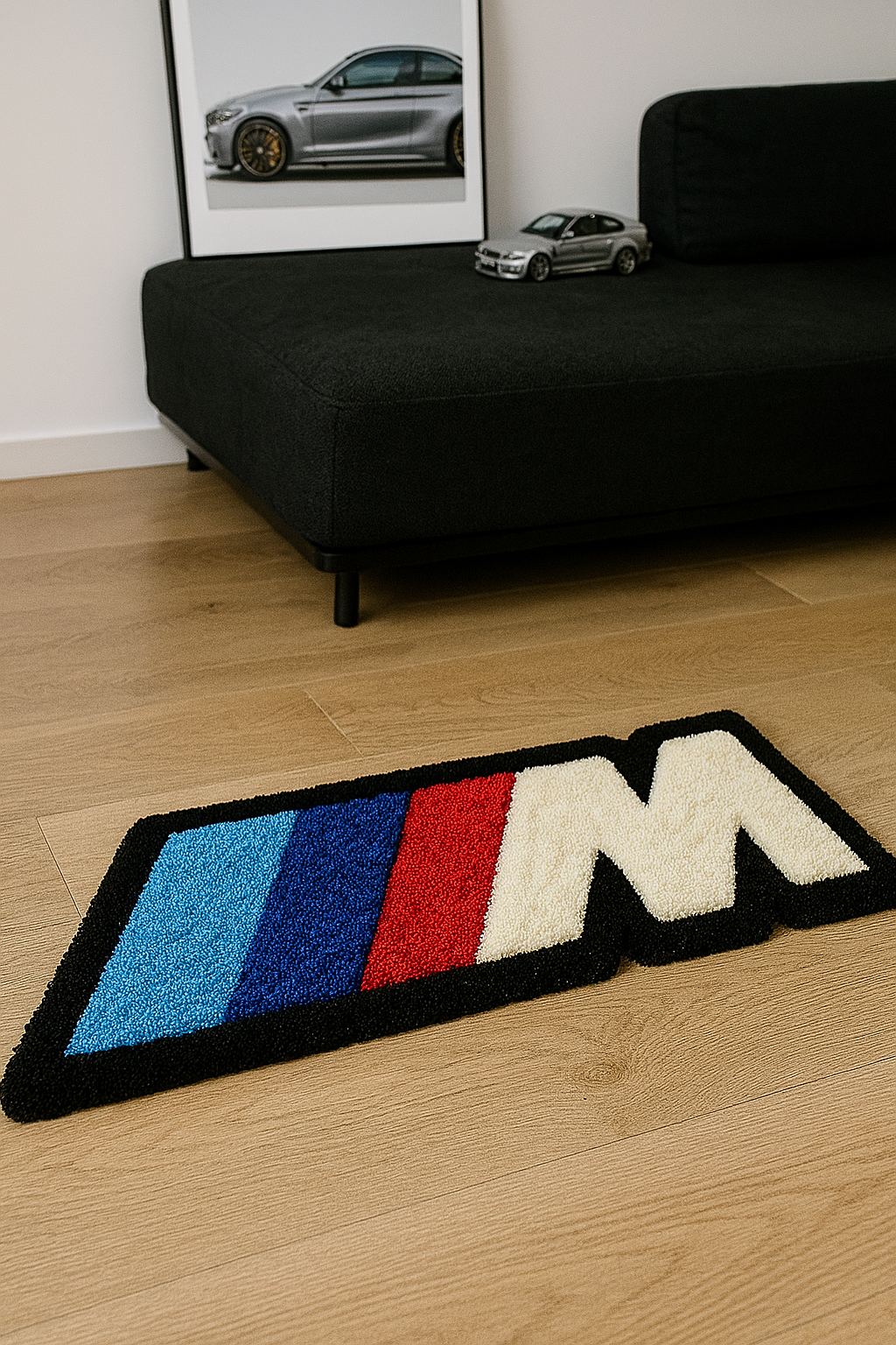 BMW M Logo Hand-Tufted Rug