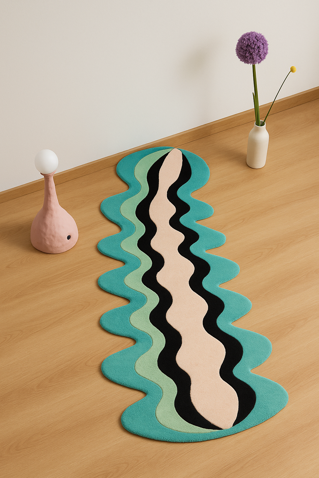 Wave Fusion Vibrant Rug by Just Rugs