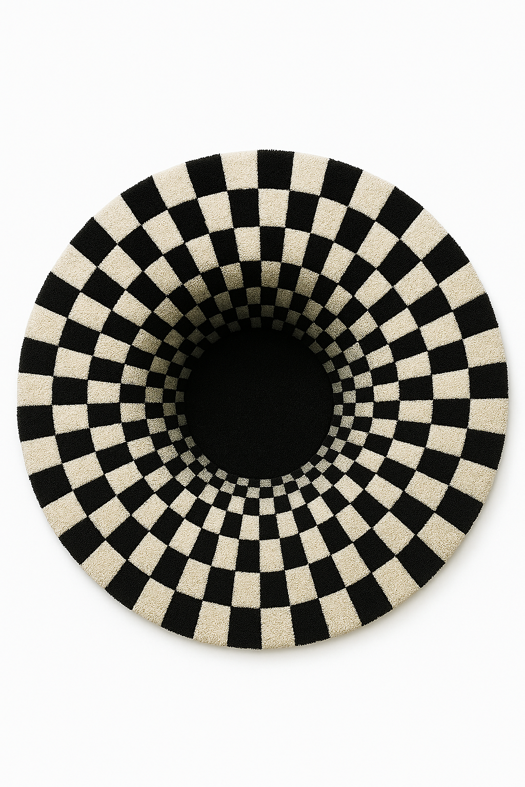 Vortex Optical Illusion B&G Rug by Just Rugs