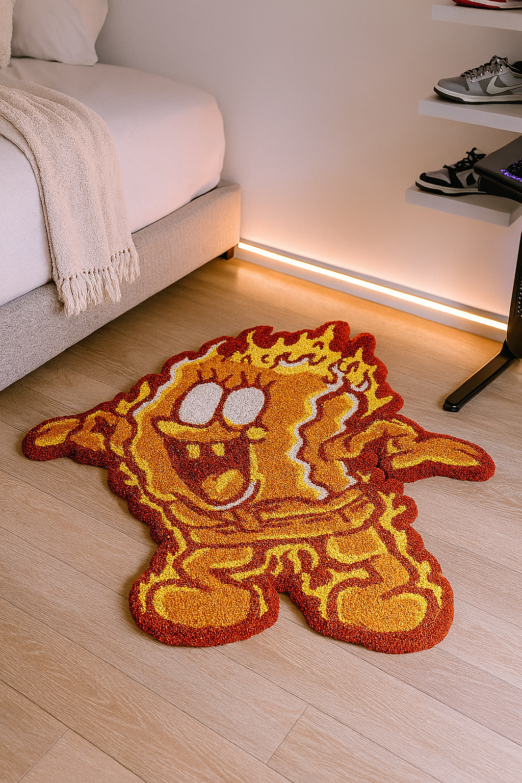 Spongebob Fire rug