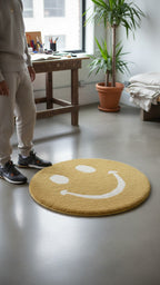Smiley Kids Smiling Shag Area Rug