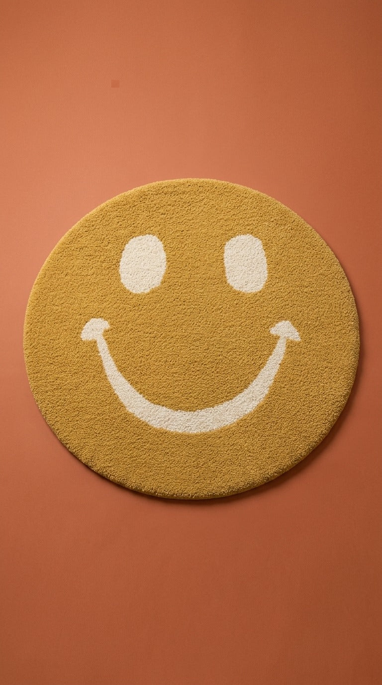 Smiley Kids Smiling Shag Area Rug