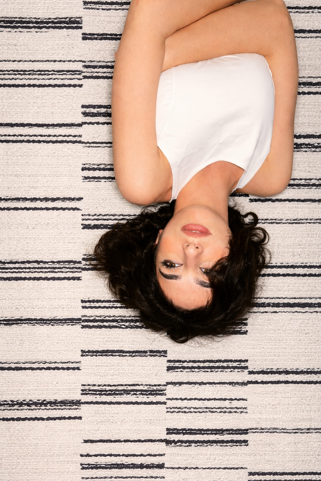 Levine Modern Geometric Shag Area Rug