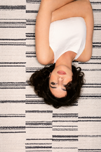 Levine Modern Geometric Shag Area Rug