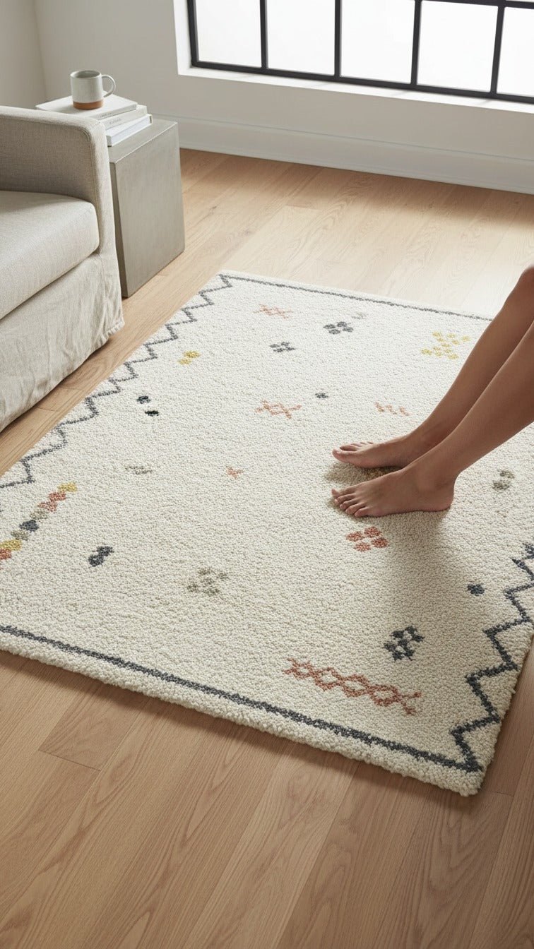 Eila Tribal Shag Area Rug