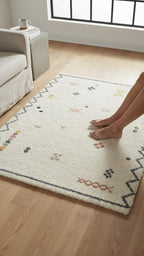 Eila Tribal Shag Area Rug