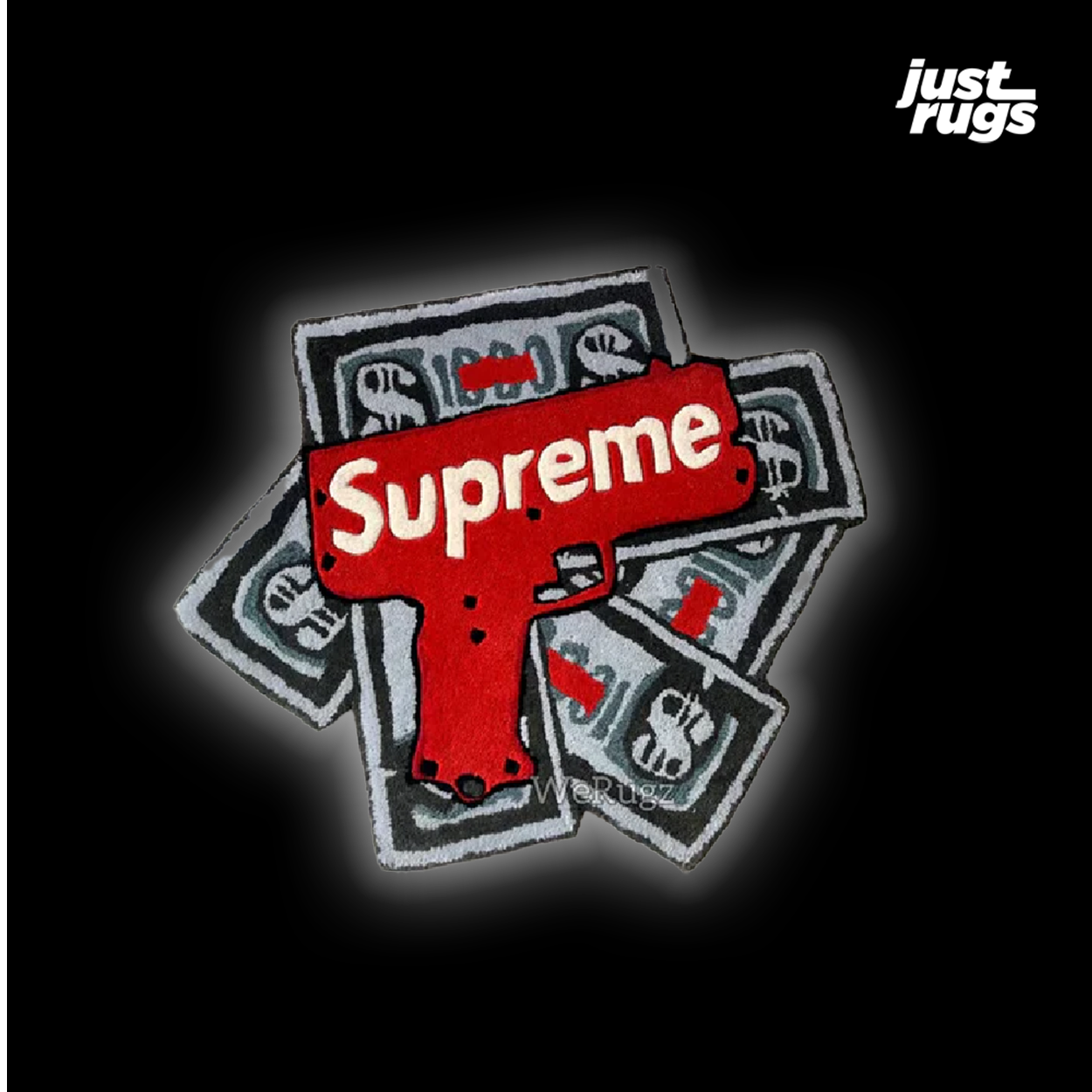 Supreme Money Gun Rug