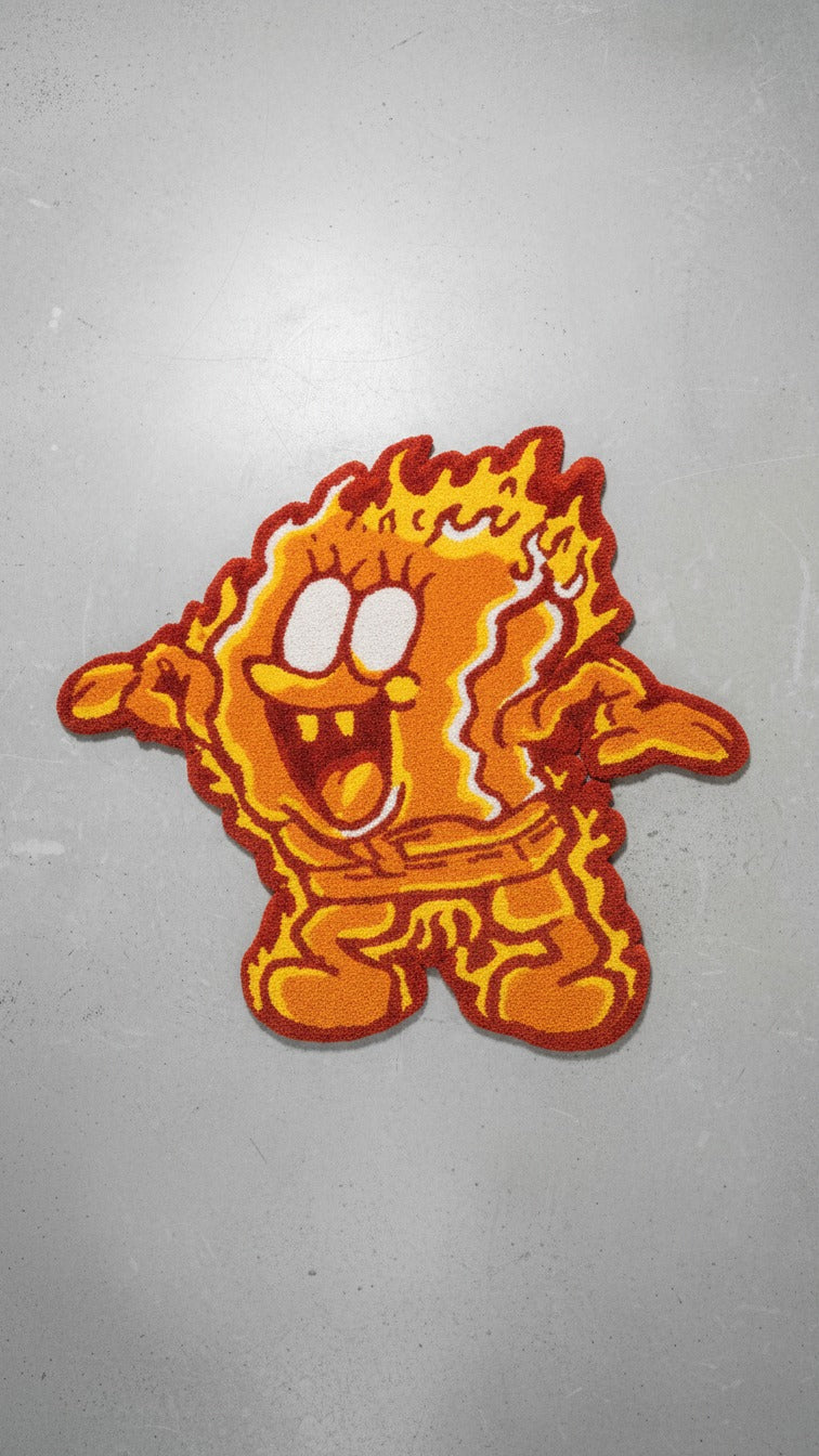 Spongebob Fire rug