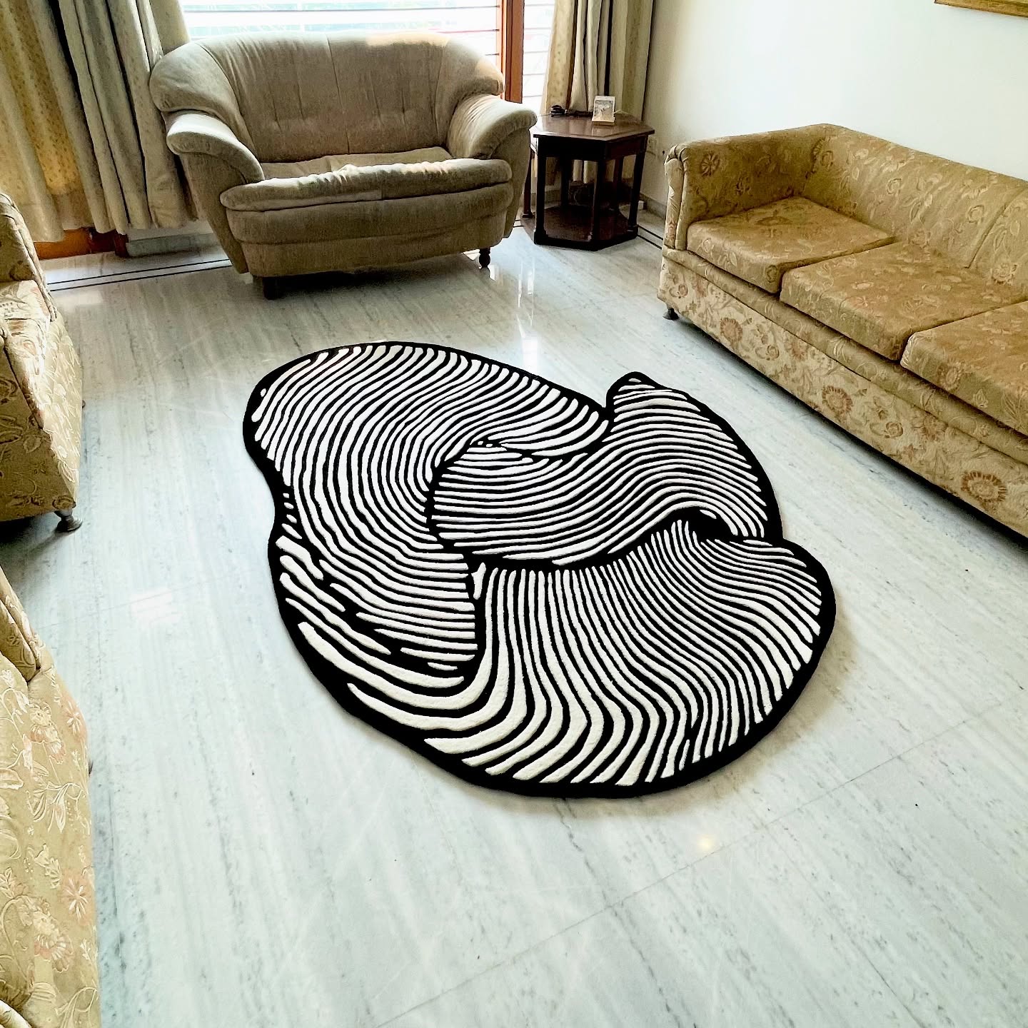 Celestial Drift Living Area Hand-Tufted Rug