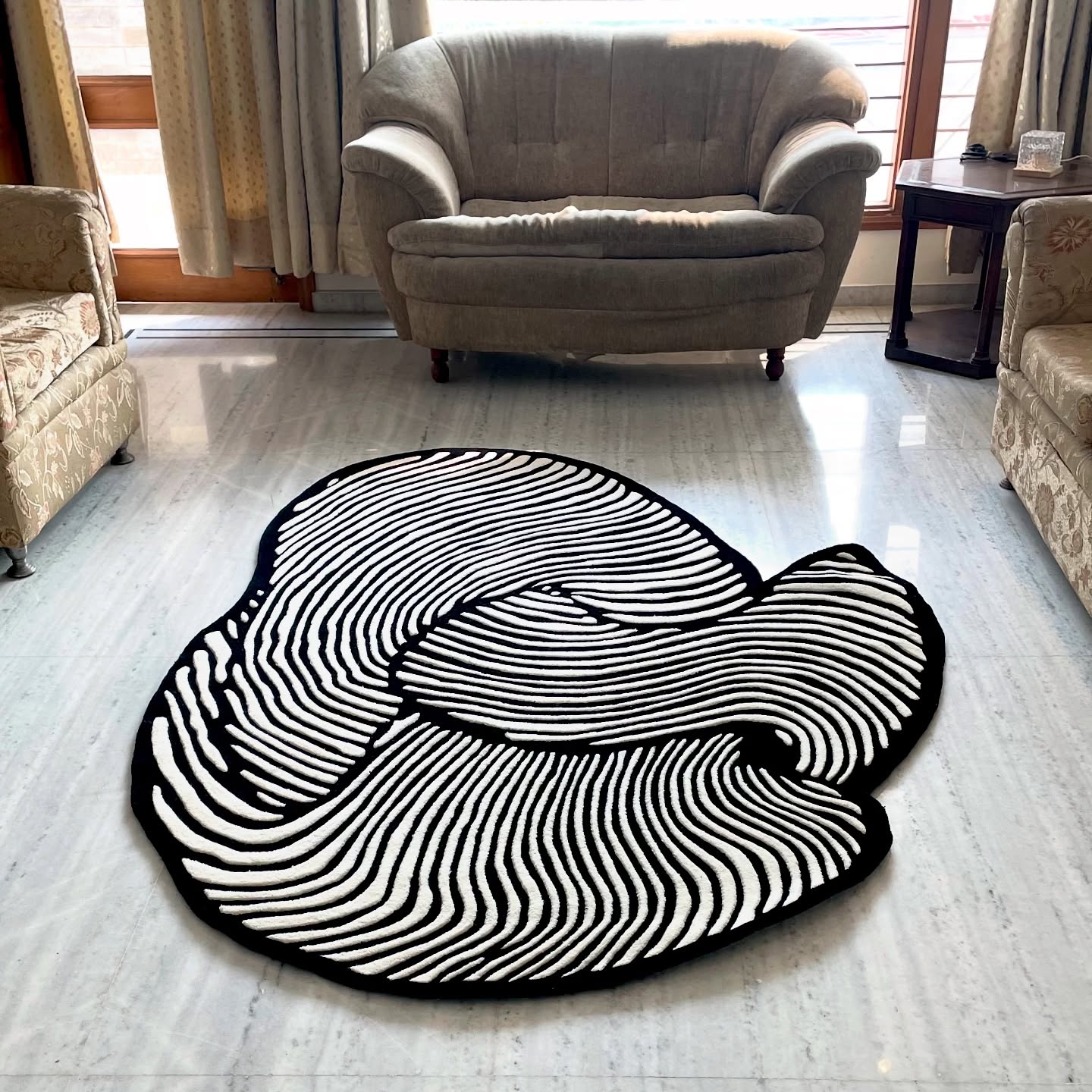 Celestial Drift Living Area Hand-Tufted Rug