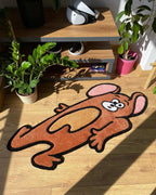 Crushed Mouse Hand-Tufted Custom Rug