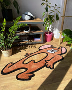 Crushed Mouse Hand-Tufted Custom Rug