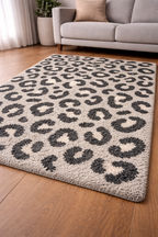 Leopard Print Shag Asaro Rug