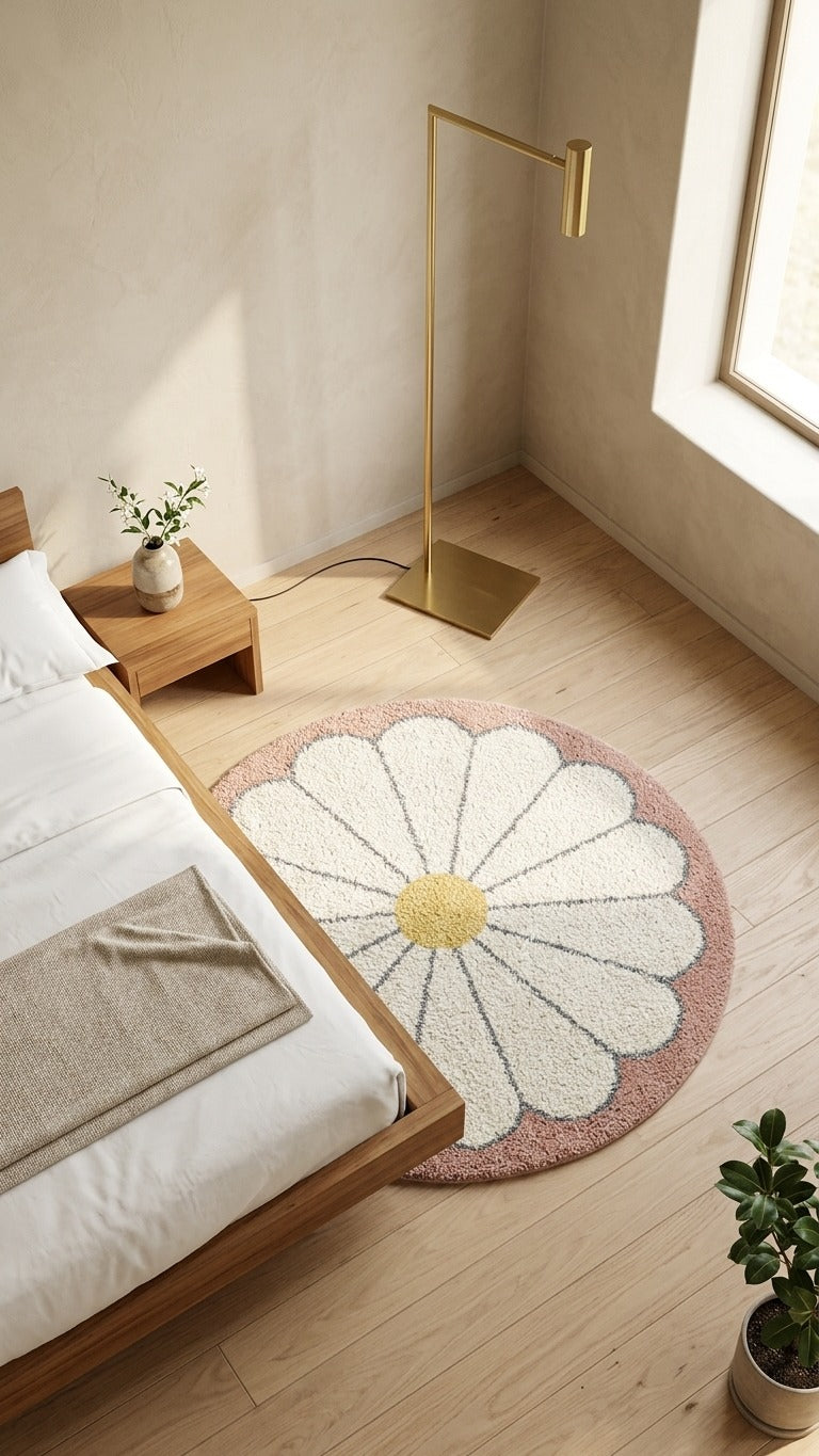Lily Kids Flower Shag Area Rug