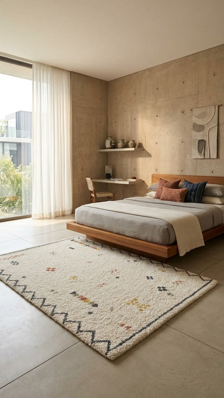 Eila Tribal Shag Area Rug