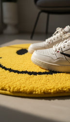 Smiley Kids Smiling Shag Area Rug