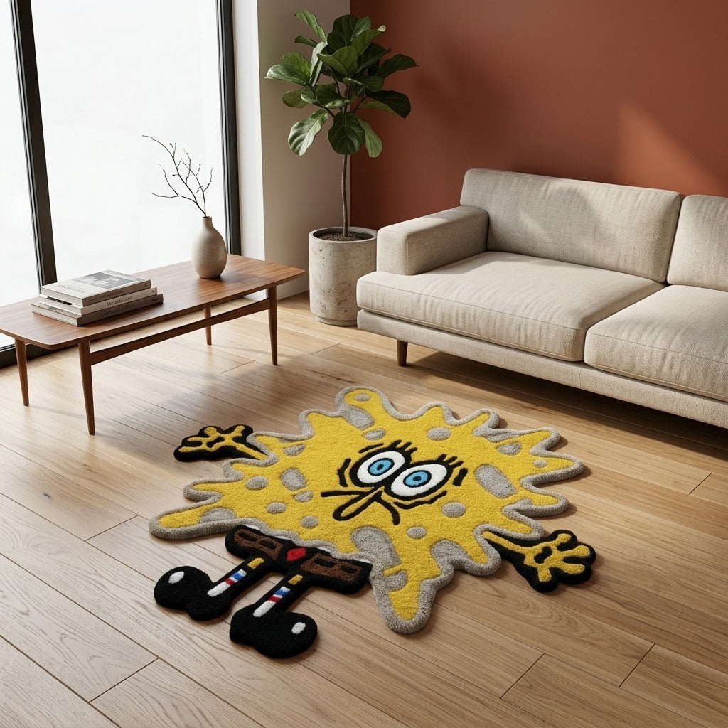 Hand-Tufted Fun Sponge Splatter Rug