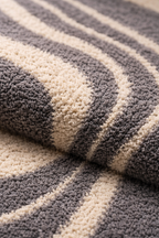 Veloso Abstract Striped Shag Area Rug