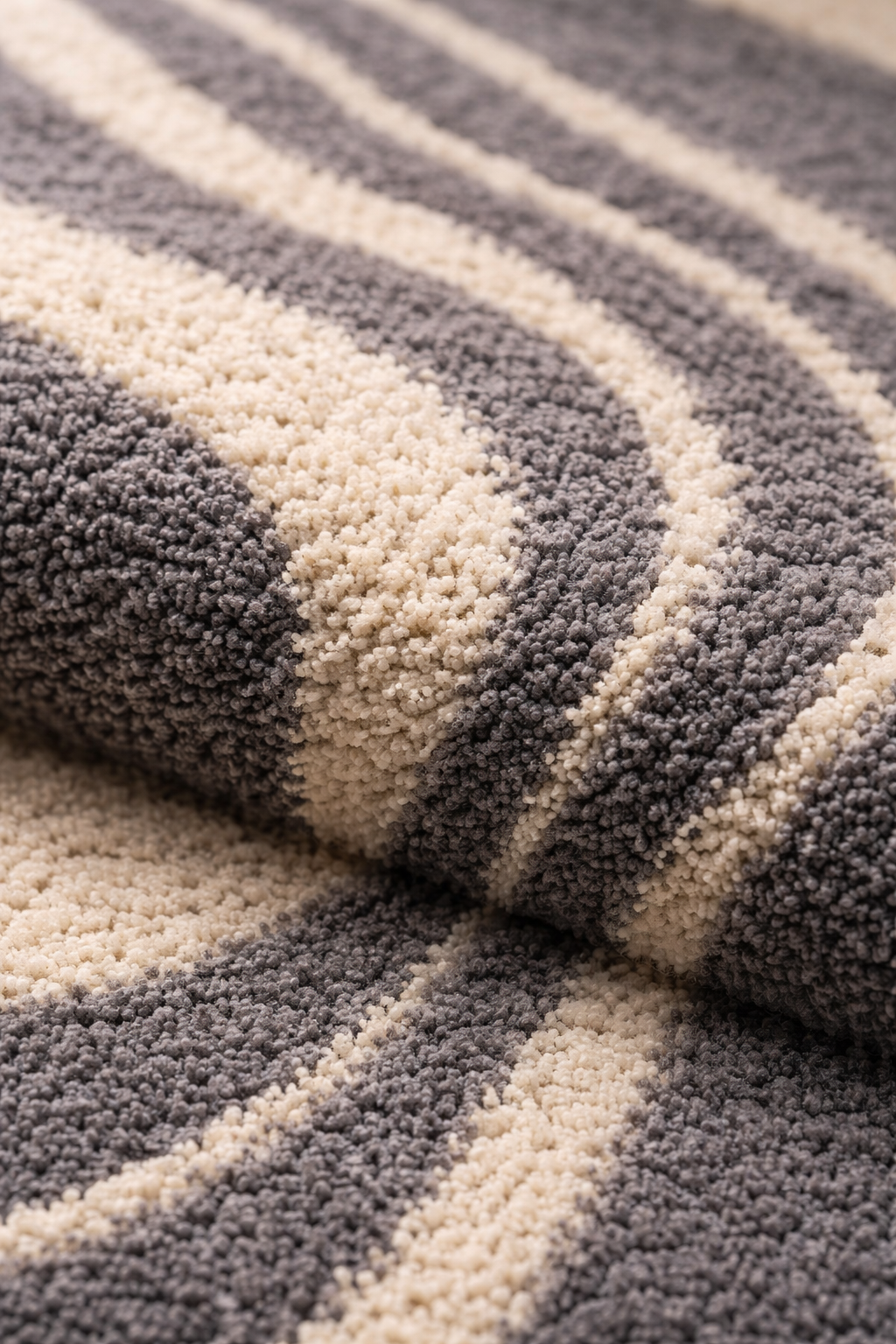 Veloso Abstract Striped Shag Area Rug