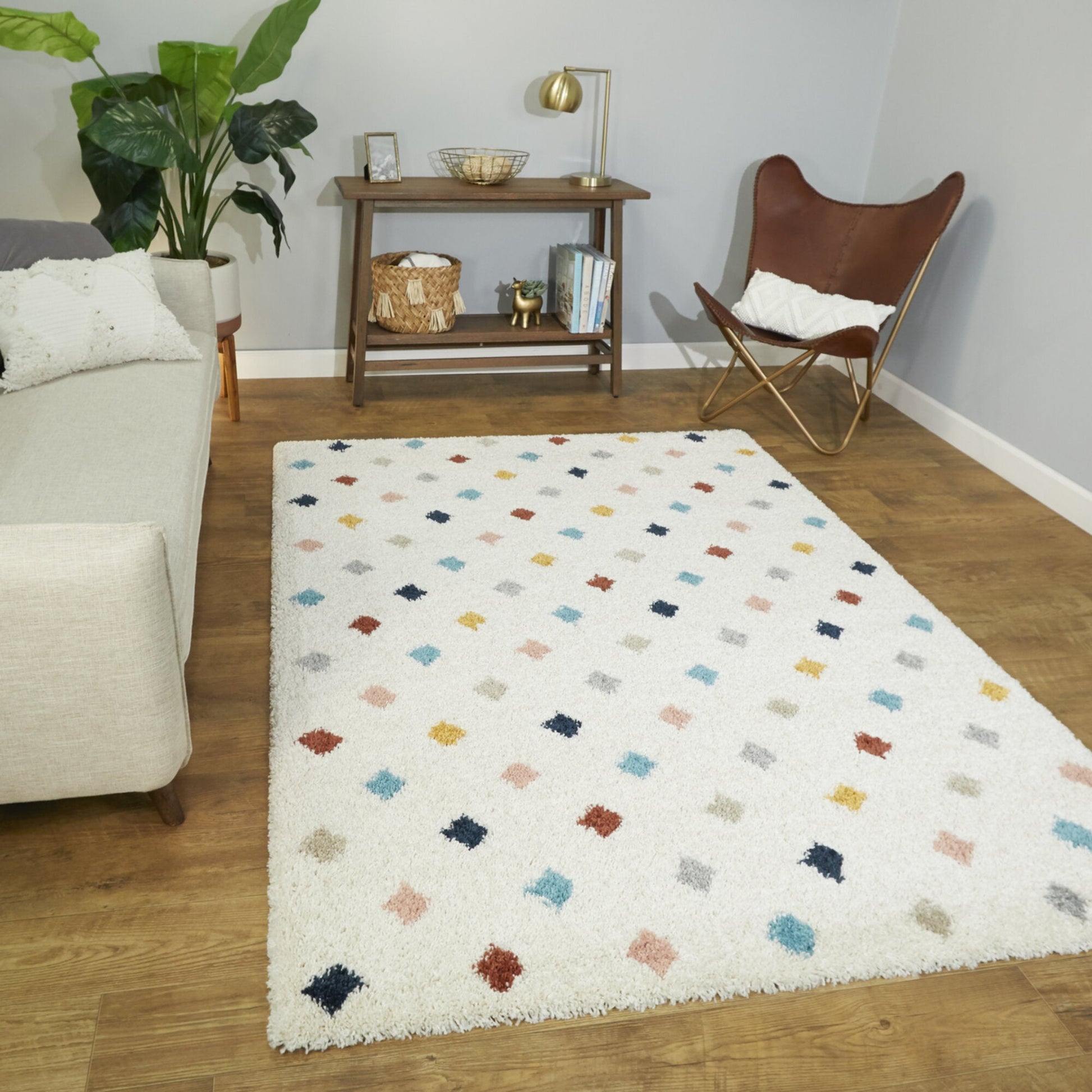 Diamond Shag Hudson Rug