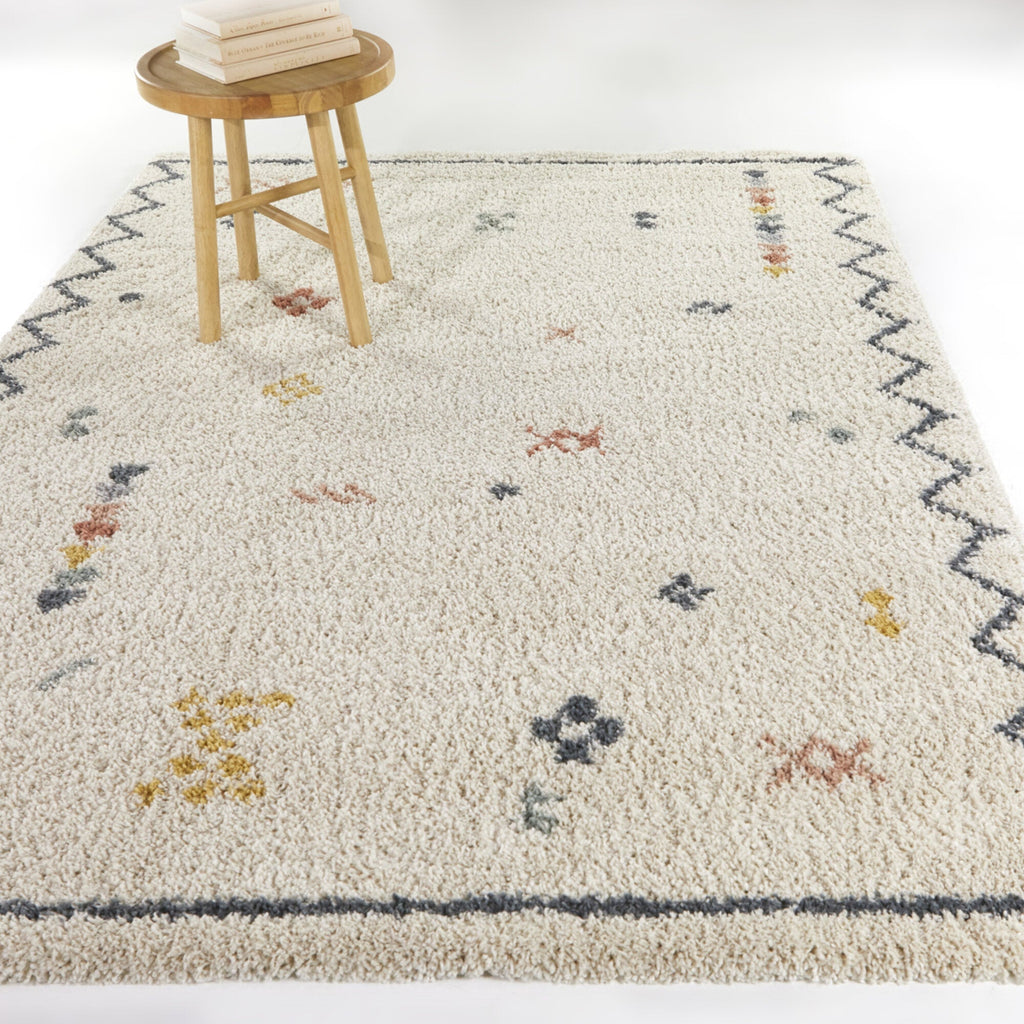 Eila Tribal Shag Area Rug