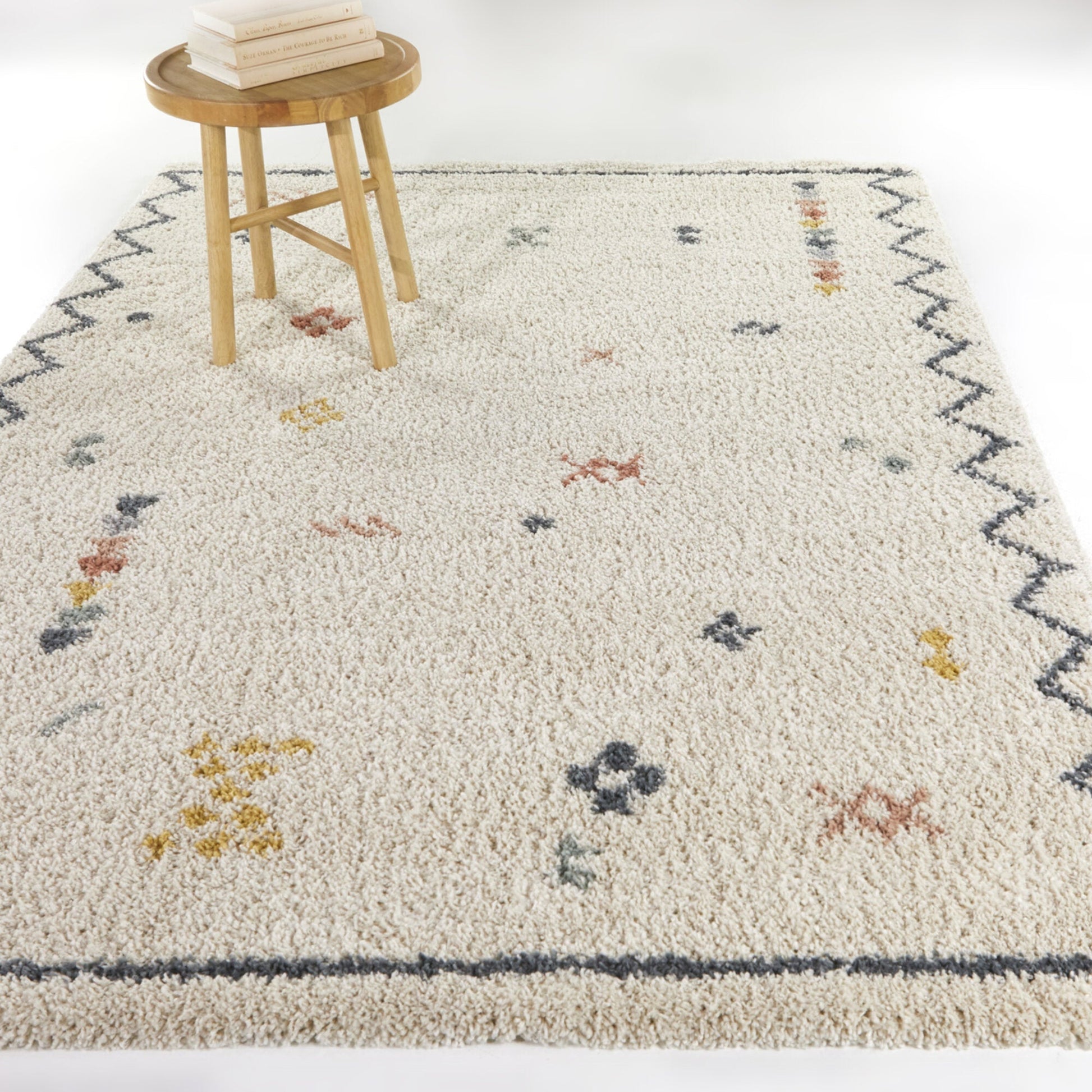Eila Tribal Shag Area Rug