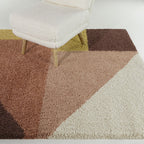 Jordan Modern Geometric Shag Area Rug