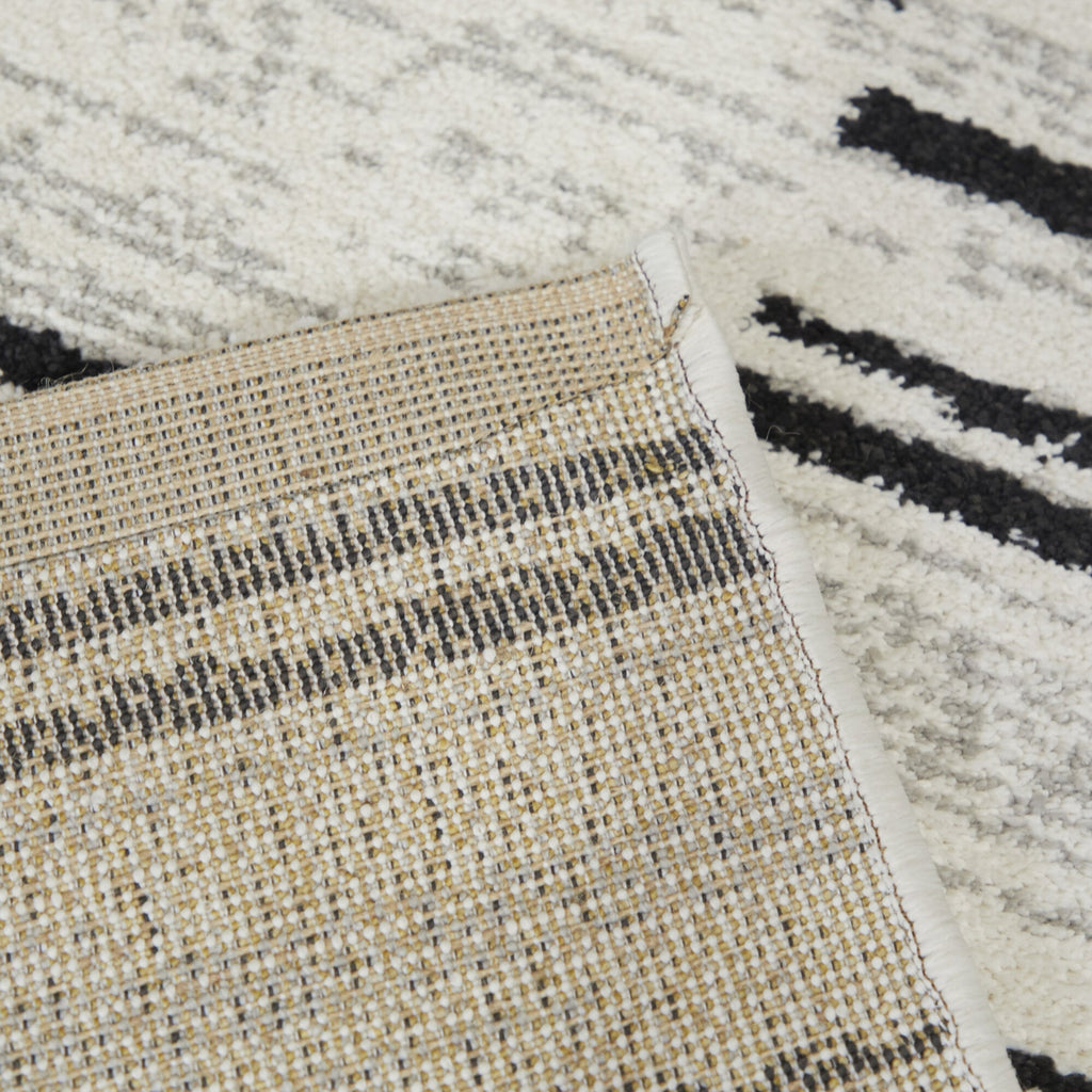Levine Modern Geometric Shag Area Rug