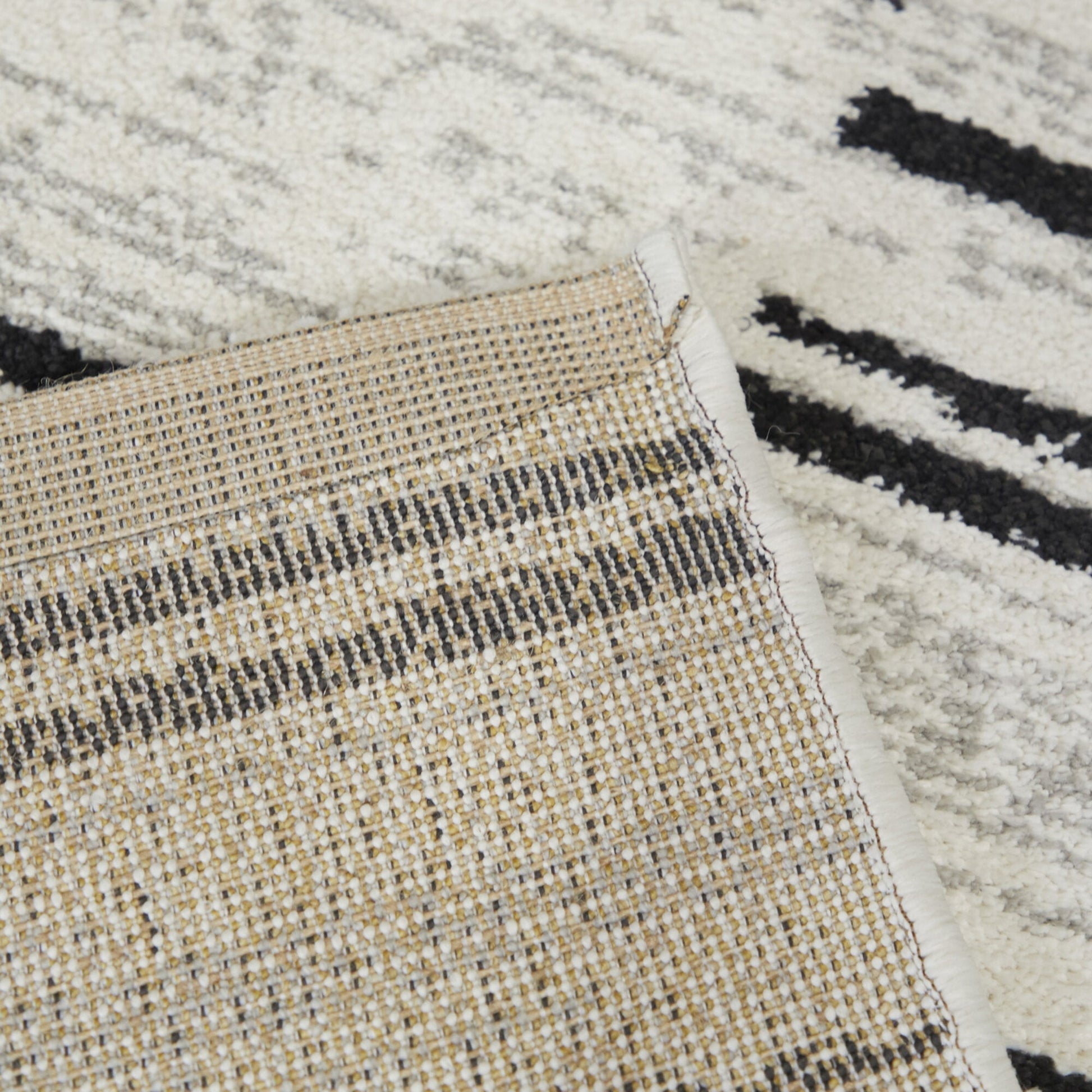 Levine Modern Geometric Shag Area Rug