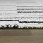 Levine Modern Geometric Shag Area Rug