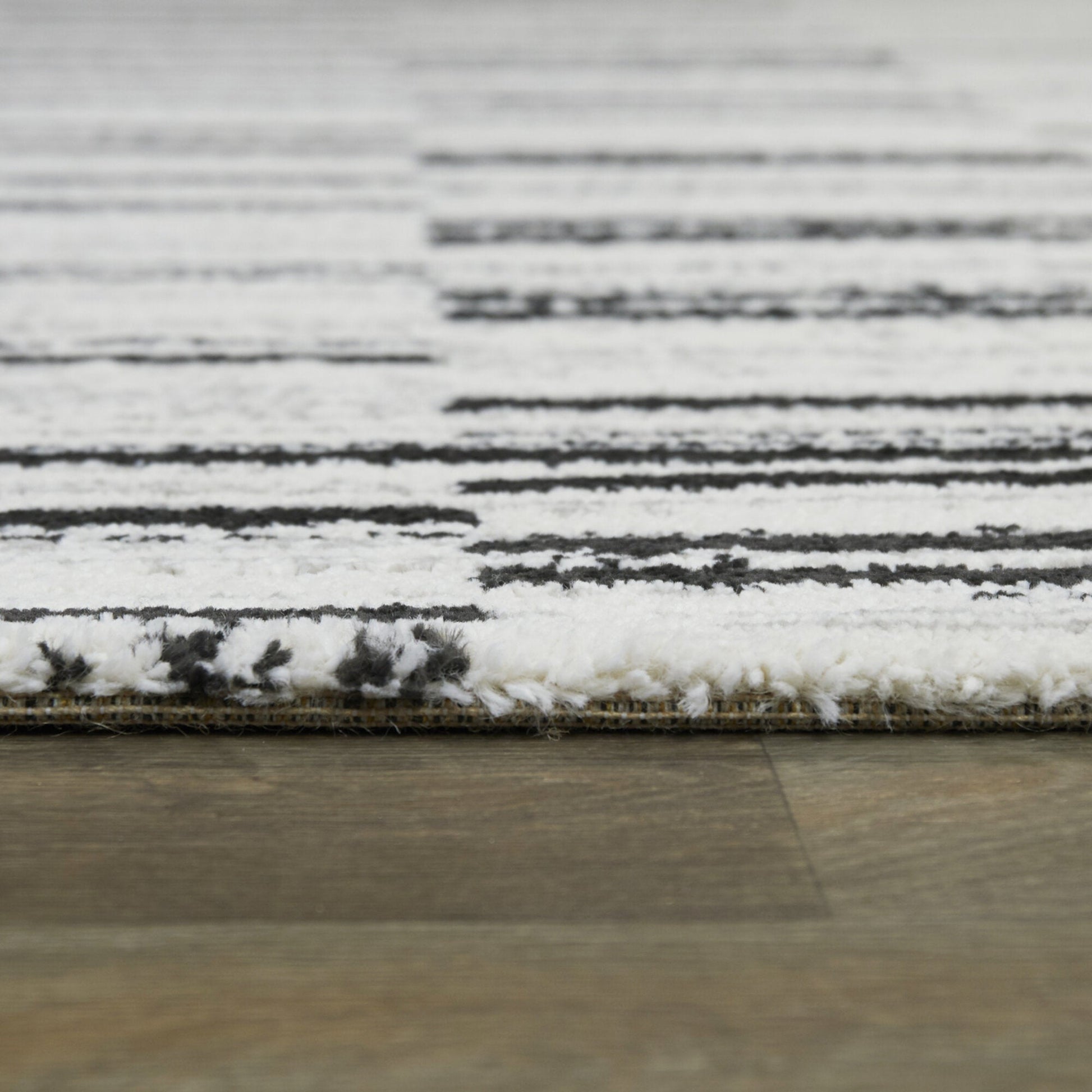 Levine Modern Geometric Shag Area Rug