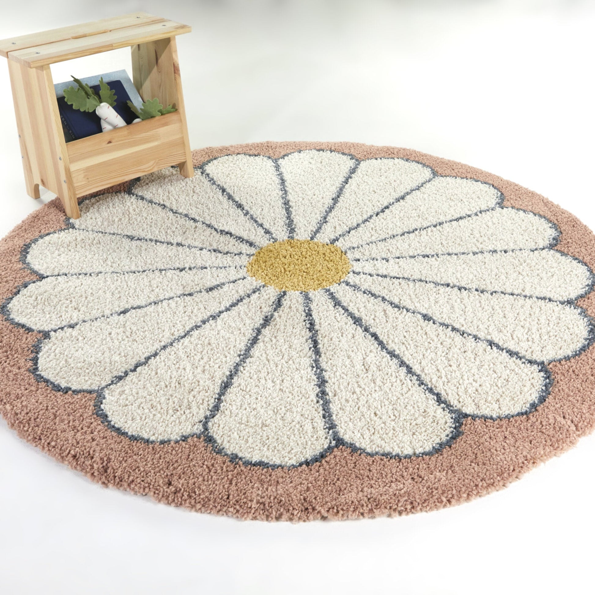 Lily Kids Flower Shag Area Rug