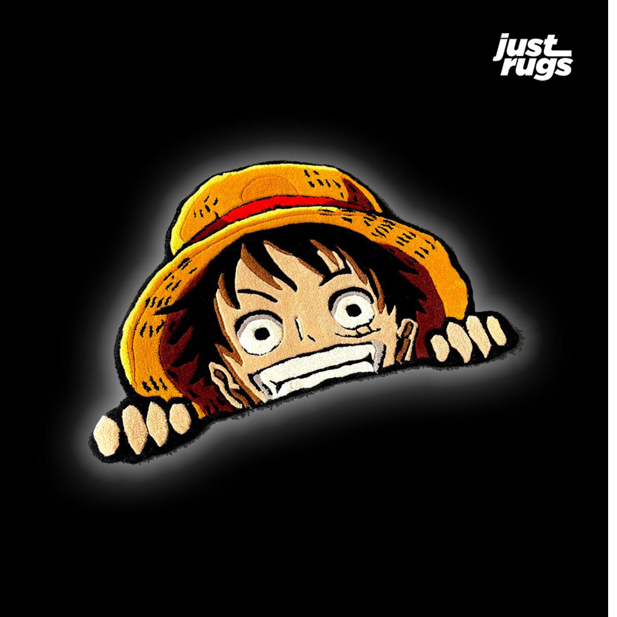 Luffy Peeking Hand-Tufted Rug