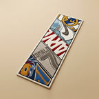Sneaker Collage Runner Rug – Streetwear Panel Design Tufted Rug