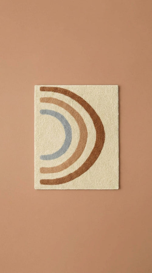 Anna Kids Rainbow Shag Area Rug