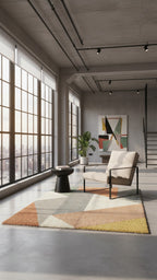 Merril Modern Abstract Shag Area Rug