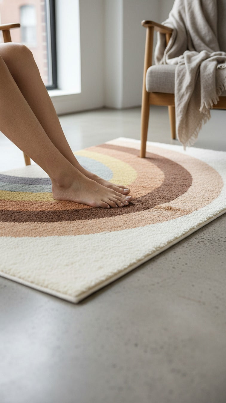 Amelia Kids Modern Rainbow Area Rug