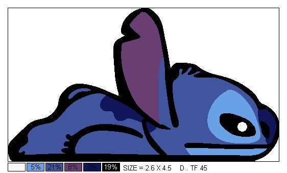 Blue cartoon