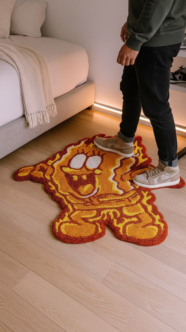 Spongebob Fire rug