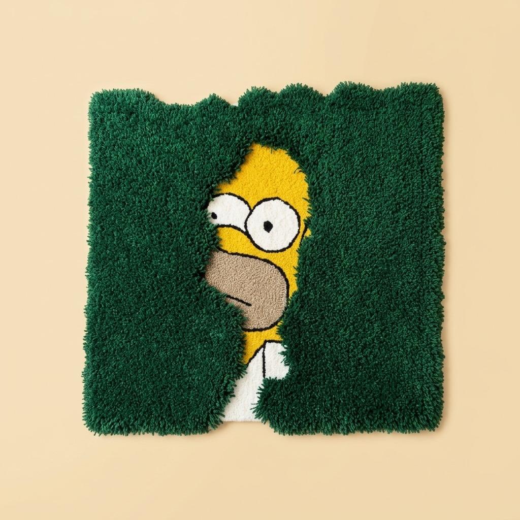 Shaggy Simpsons Hand Tufted Rug